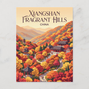 Beijing Xiangshan Fragrant Hills China Postcard