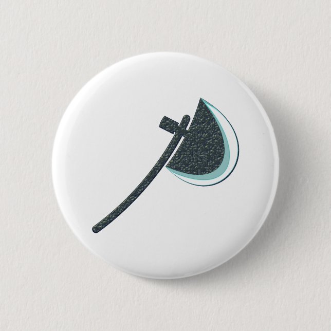 Beil Axt axe 6 Cm Round Badge (Front)