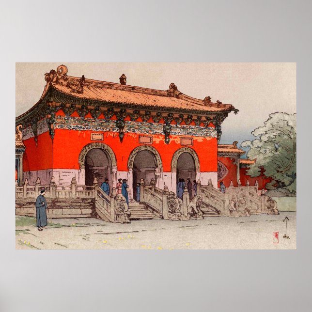 Beiling Mausoleum, Liaoning, China Yoshi Hiroshi Poster (Front)