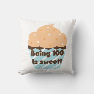 Being 100 is Sweet Birthday T-shirts and Gifts Cushion