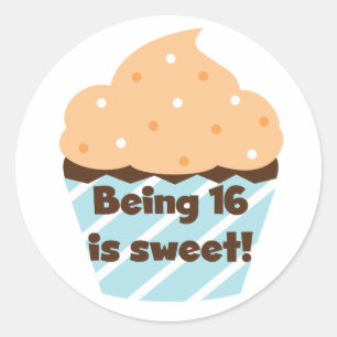 Being 16 is Sweet Birthday T shirts and Gifts Classic Round Sticker