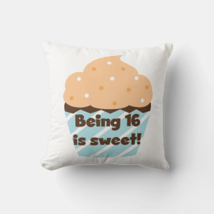 Being 16 is Sweet Birthday T shirts and Gifts Cushion