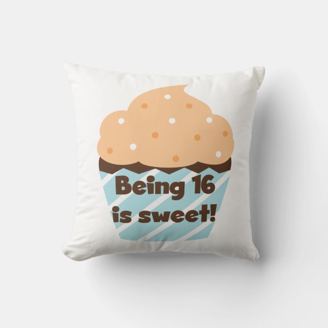 Being 16 is Sweet Birthday T shirts and Gifts Cushion (Front)
