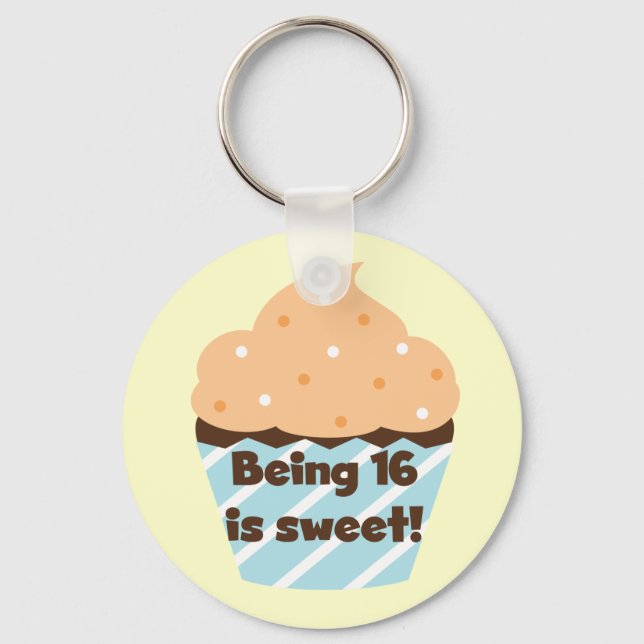Being 16 is Sweet Birthday T shirts and Gifts Key Ring (Front)