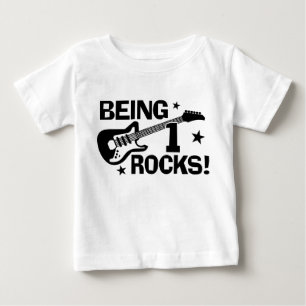 Being 1 Rocks Baby T-Shirt