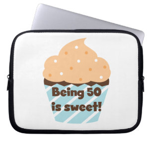 Being 50 is Sweet T-shirts and Gifts Laptop Sleeve