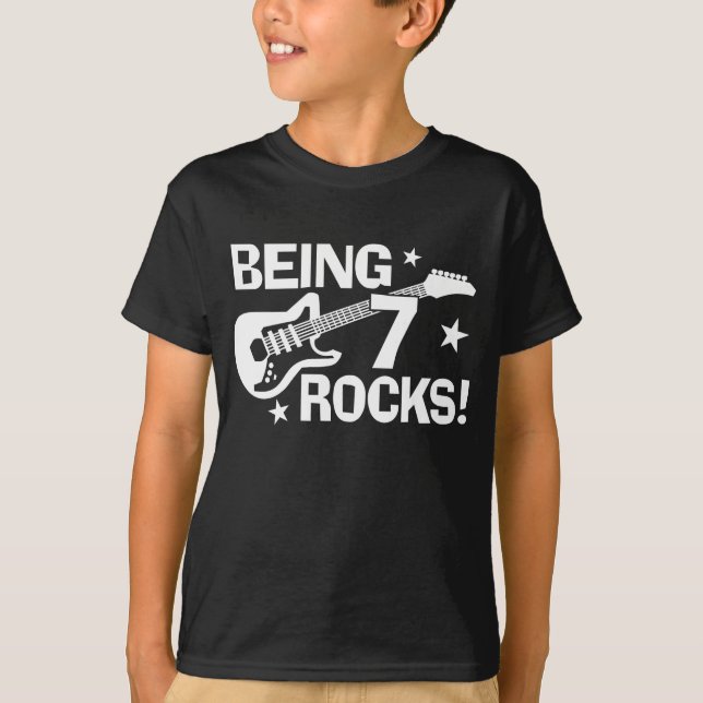 Being 7 Rocks T-Shirt (Front)