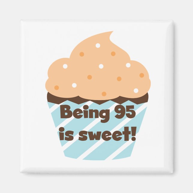Being 95 is Sweet Birthday T-shirts and Gifts Magnet (Front)