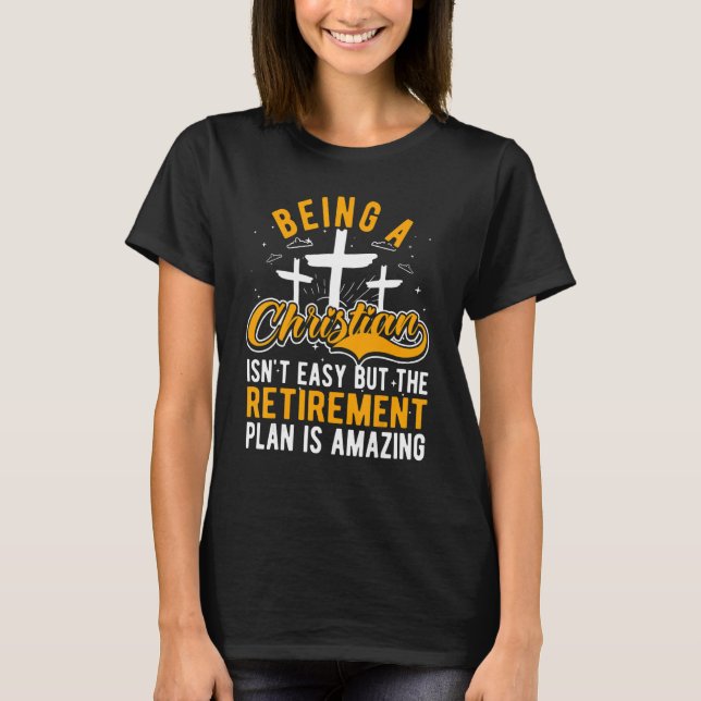 Being A Christian Isn't Easy, Jesus Christ & Chris T-Shirt (Front)