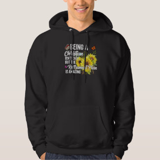 Being A Christian Isn't Easy Retirement Plan sunfl Hoodie