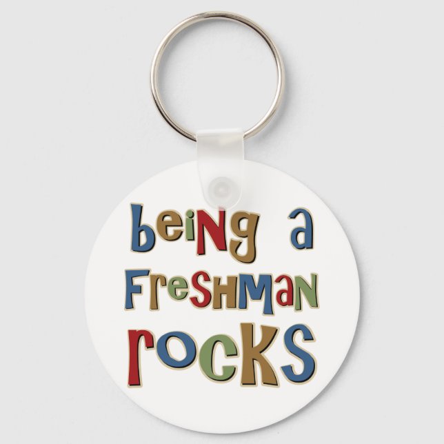 Being A Freshman Rocks Key Ring (Front)