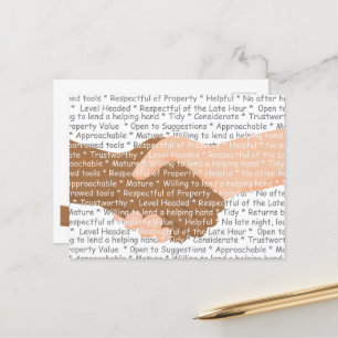 Being a Good Neighbour Postcard