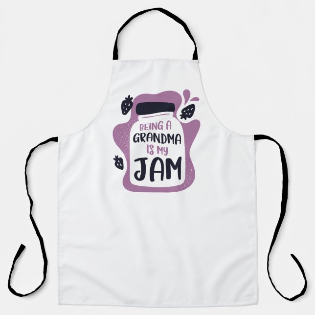 Being A Grandma Is My Jam Apron (Front)