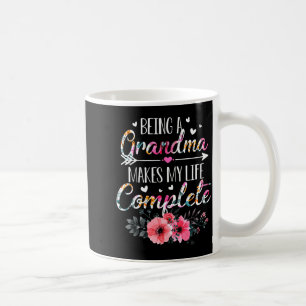 Being A Grandma Makes My Life Complete Announcemen Coffee Mug