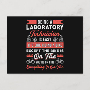 Being A Laboratory Technician Science Lab Tech Postcard