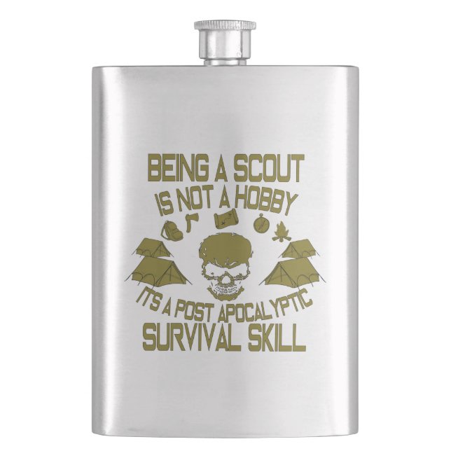 Being A Scout Is Not A Hobby Classic Flask (Front)