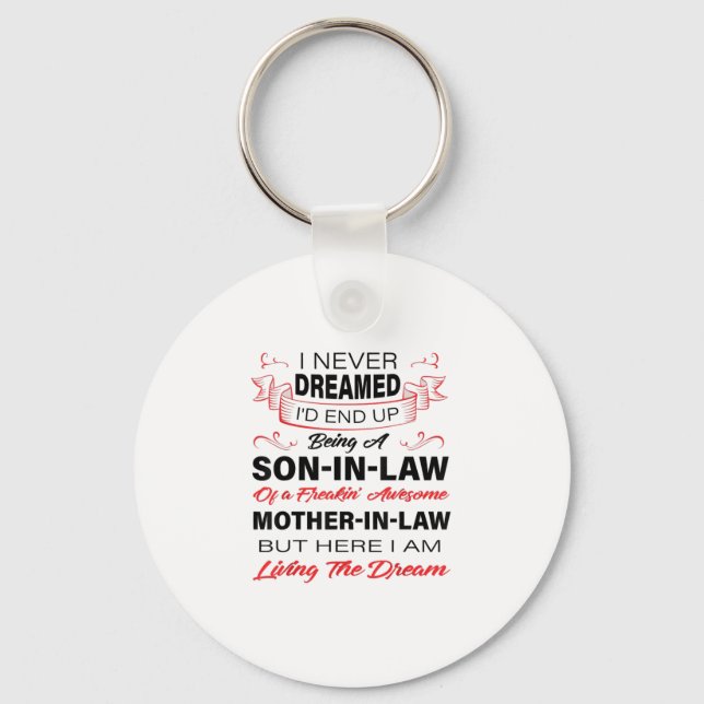 Being A Son In Law Gift For Your Son Key Ring (Front)