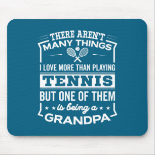 Being A Tennis Grandpa Funny Old Man Mouse Mat