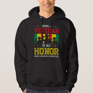 Being a Veteran is an Honor being a Grandpa is Pri Hoodie