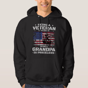 Being A Veteran Is An Honour Being A Grandpa Is Hoodie