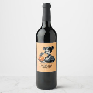 Being a witch is the best compliment tonight. wine label