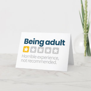 Being Adult Thank You Card