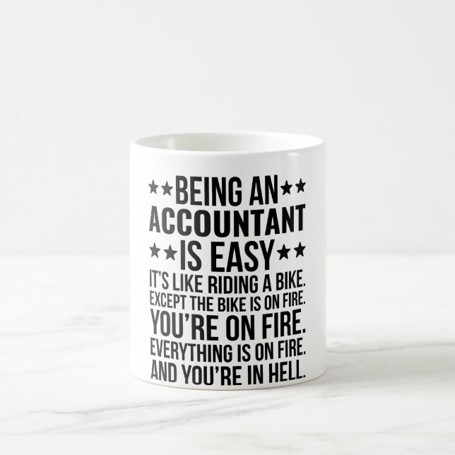 Being An Accountant Is Easy  Coffee Mug (Center)