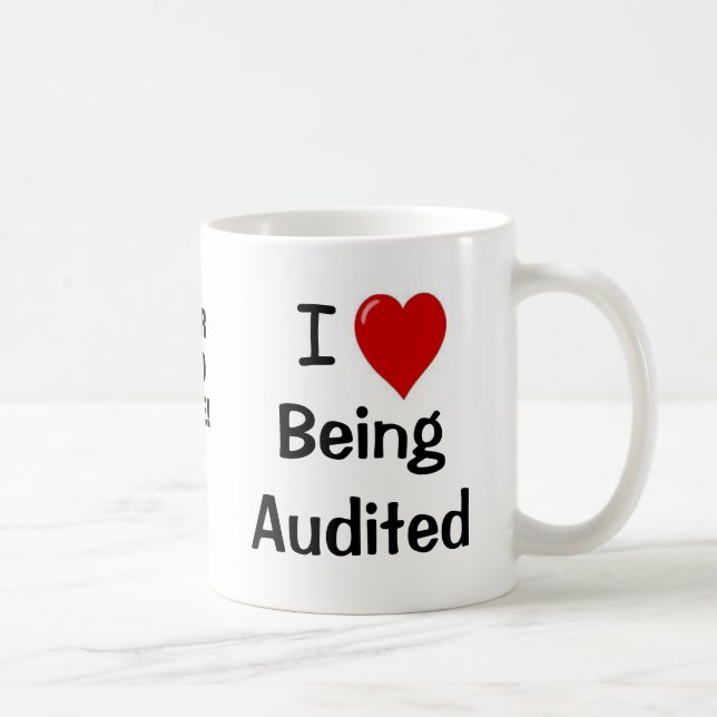Being Audited | ADD LOGO Personalisable Accountant Coffee Mug (Right)