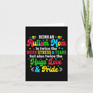 Being Autism Mum Autism Awareness Mama Of Autistic Card