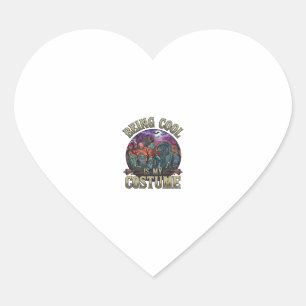 Being Cool Is Costume Halloween Zombie Graveyard_1 Heart Sticker