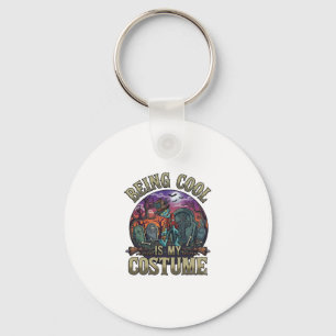 Being Cool Is Costume Halloween Zombie Graveyard_1 Key Ring