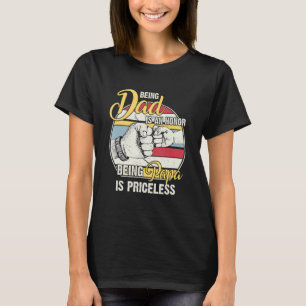 Being Dad is an Honour Being Papa is Priceless Fat T-Shirt