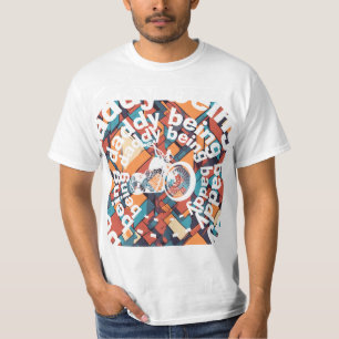 "Being Daddy Being Baddy" Chopper Daddy Geometric T-Shirt