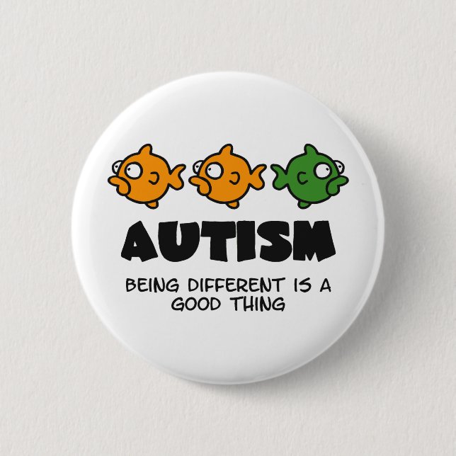 Being Different - autism design 6 Cm Round Badge (Front)