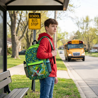 Being Fast On A Motorcross Bike Printed Backpack