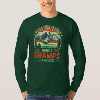 Being Gramps Is Priceless funny Father's Day  T-Shirt