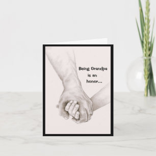 Being Grandpa and Papa Father's Day Card