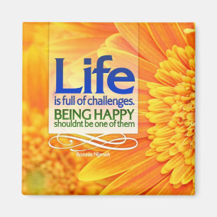 Being Happy Motivational Magnet