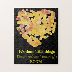 Being in love quote: It's those little things ... Jigsaw Puzzle