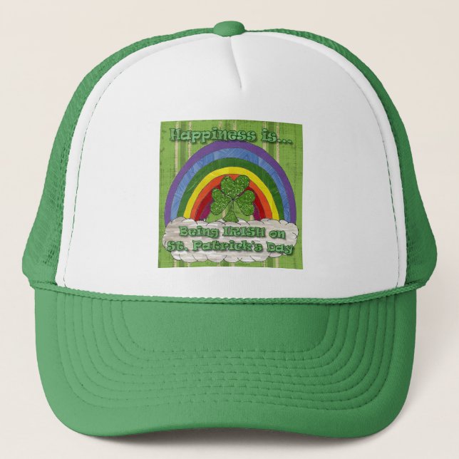 Being Irish On St Patrick's Day Trucker Hat (Front)