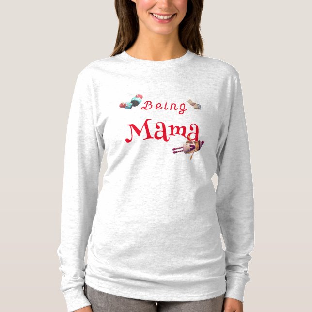 Being Mama Customisable T-Shirt (Front)