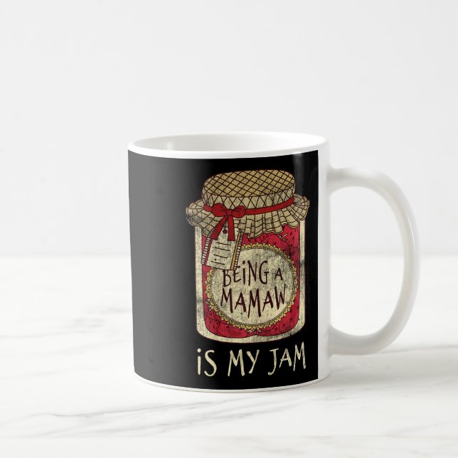 Being Mamaw Grandma Cute Jam Funny Quote Mothers D Coffee Mug (Right)