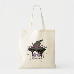 Being Normal Is Overrated – Quirky Witch Halloween Tote Bag