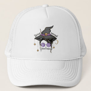 Being Normal Is Overrated – Quirky Witch Halloween Trucker Hat