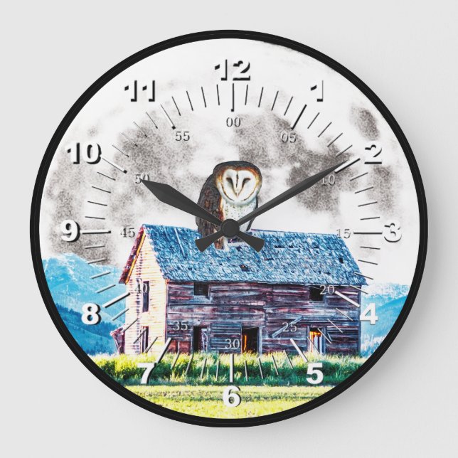 Being of Day and Night Large Clock (Front)