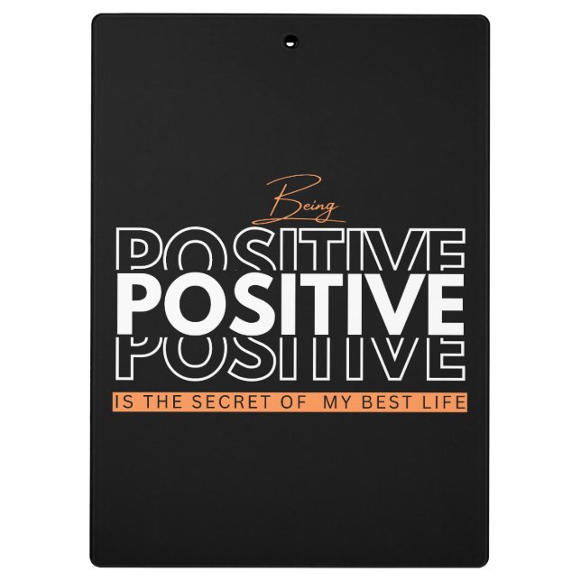 Being Positive Clipboard (Back)