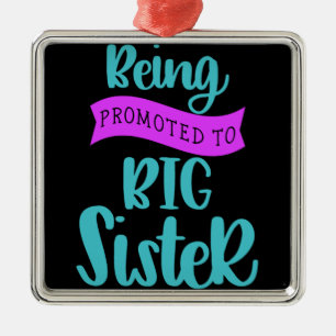 Being Promoted To Big Sister Metal Tree Decoration