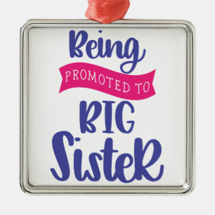 Being Promoted To Big Sister Metal Tree Decoration