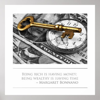 Being Wealthy is having time Poster