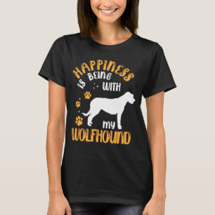 Being with my Wolfhound Irish Greyhound Irish Wolf T-Shirt
